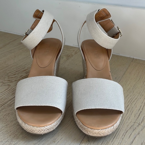 JCrew Ankle Strap Wedge Espadrilles - 8.5 - Picture 3 of 10